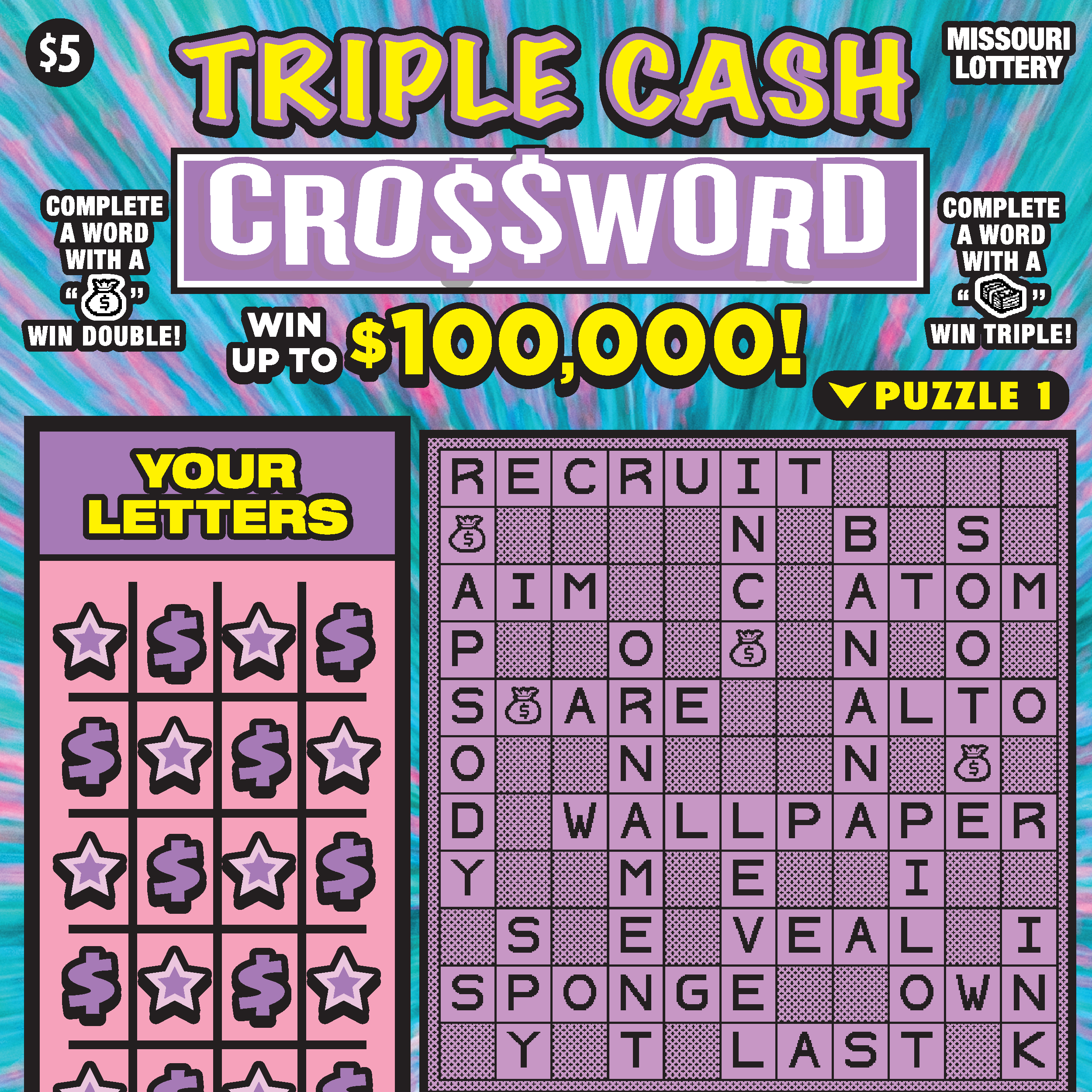TRIPLE CASH CROSSWORD