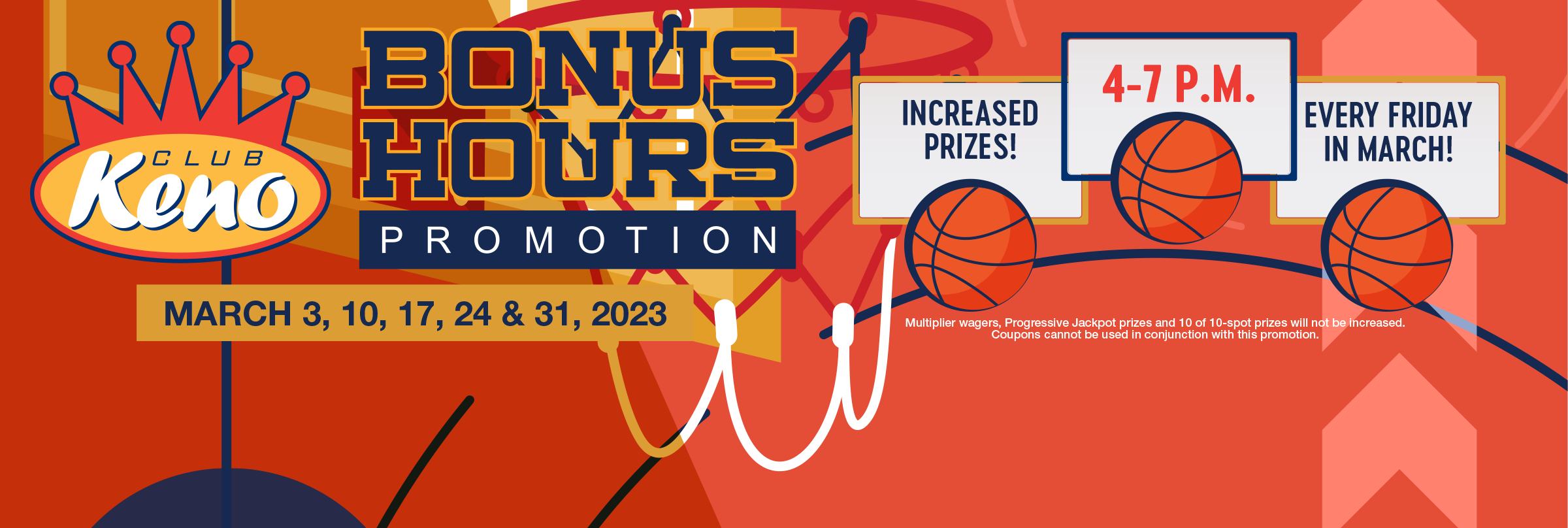 March Club Keno Bonus Hours