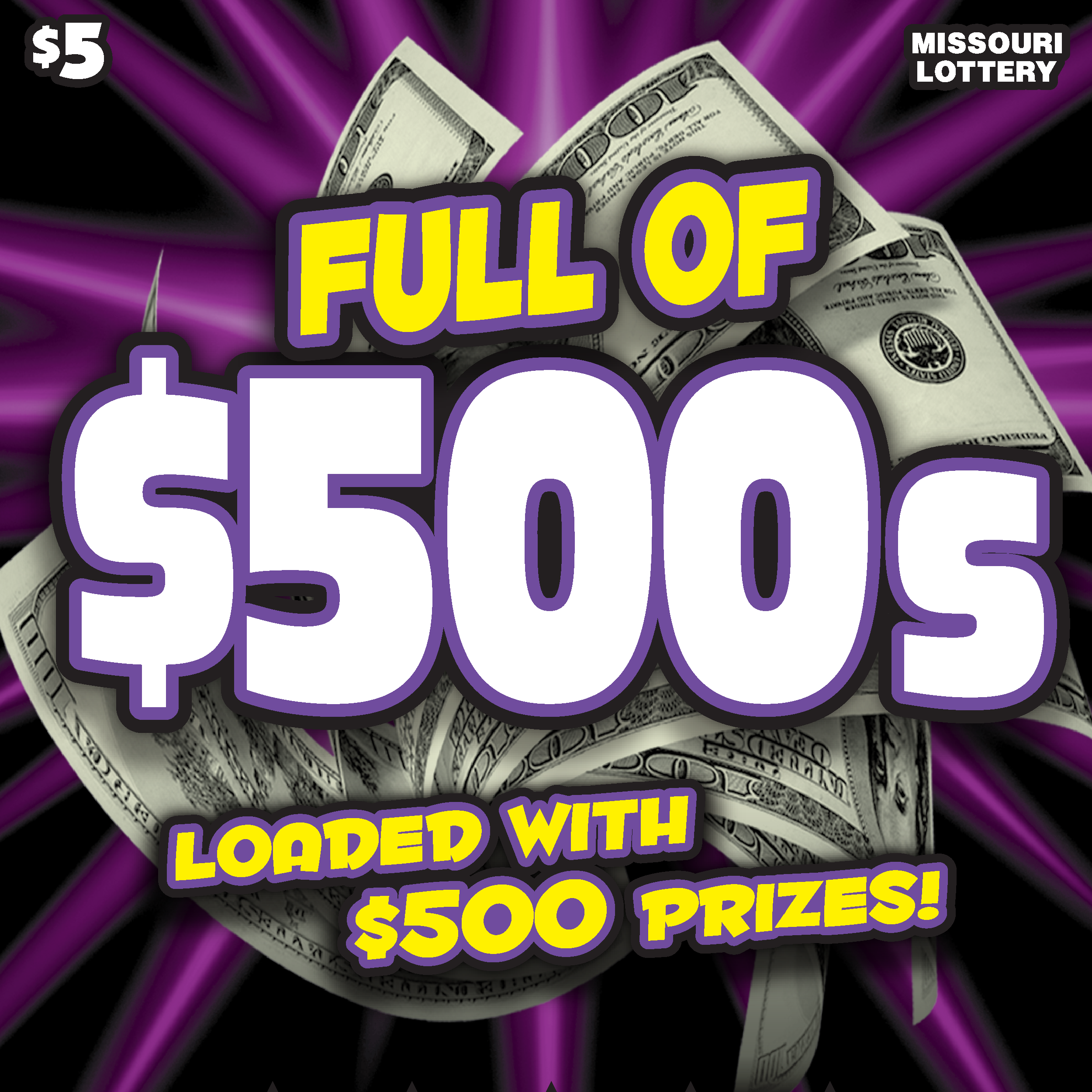 FULL OF $500S | molottery.com