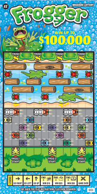Frogger Scratchers Ticket